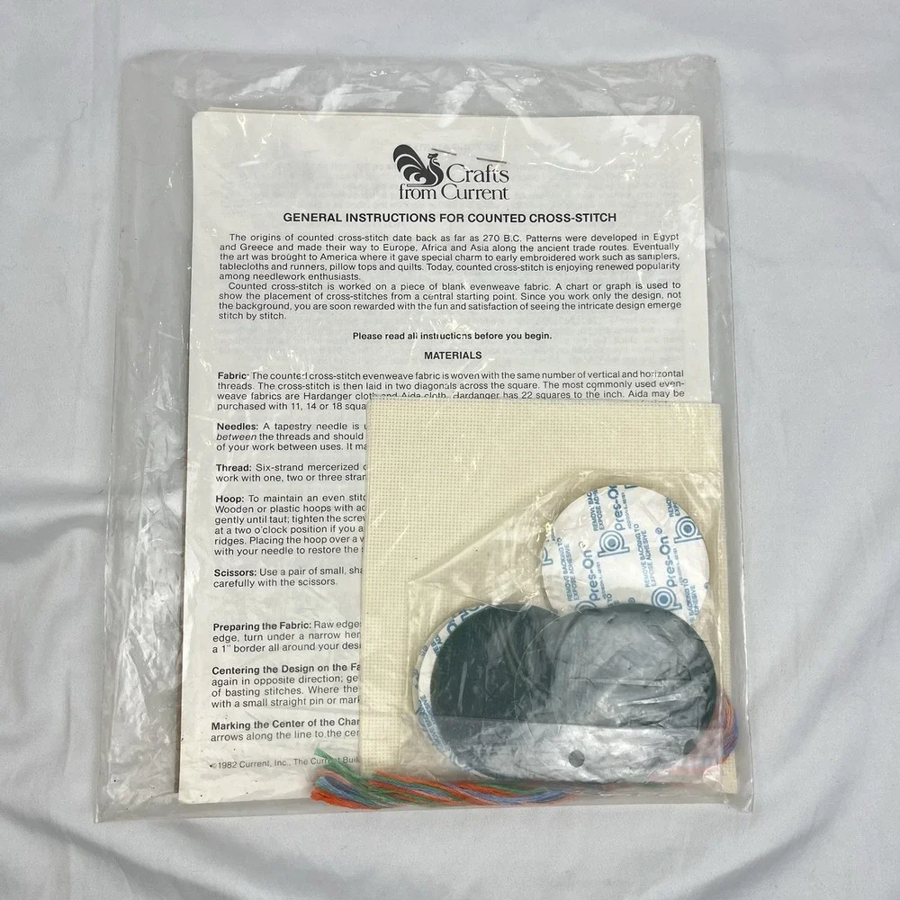 Current Country Cross Stitch Complete Magnets Kit Vintage 7074-6 New Sealed 1984